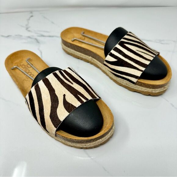 Yokono Calf Hair Sandals- Size 8 - Picture 1 of 14